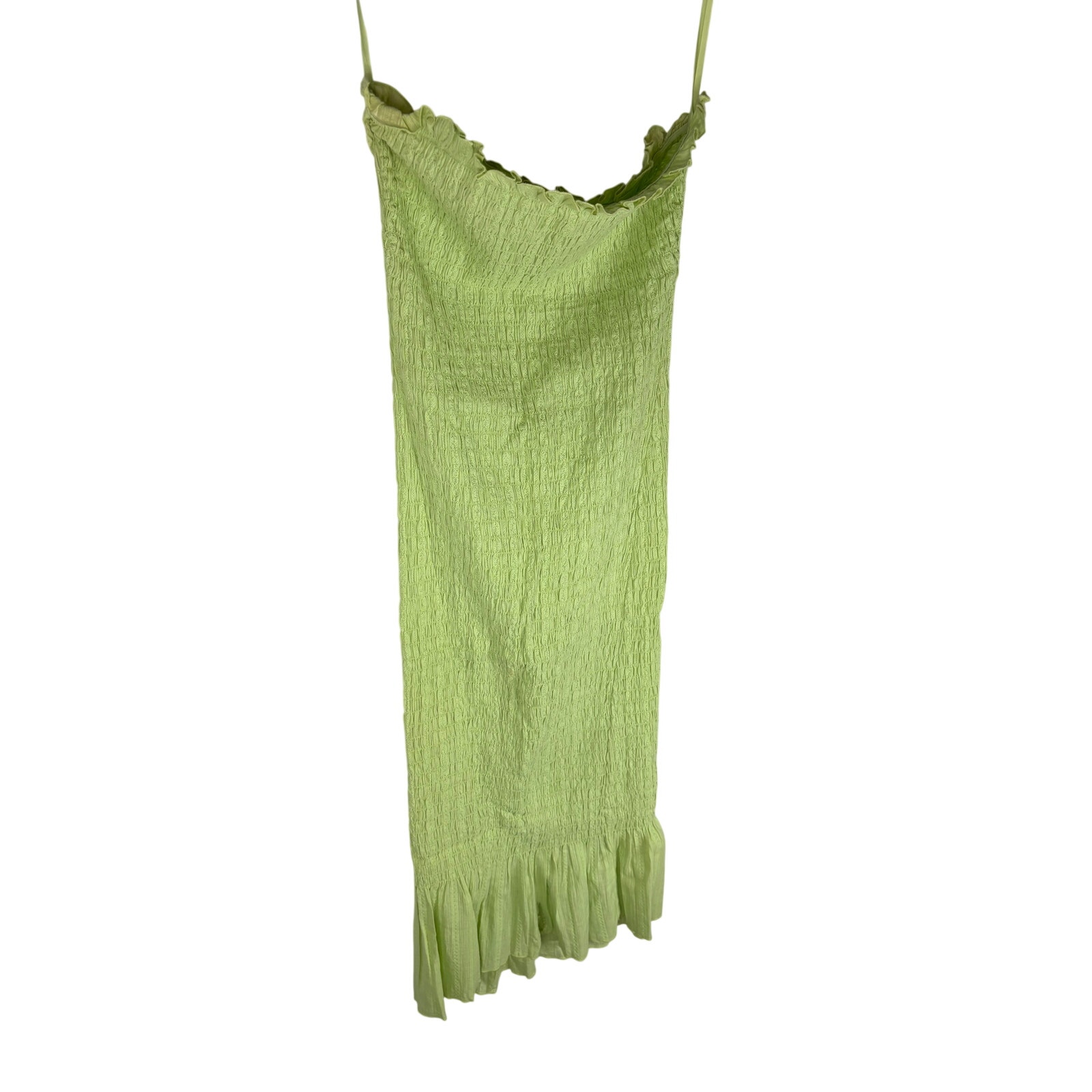 Apres Studio Midi Dress Strapless Cotton Wedding Guest Party Preppy M — image 5 of 8